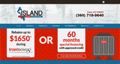 Desktop Screenshot of islandheatingac.com